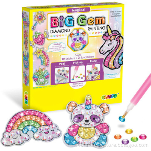 Creativity for Kids Big Gem Diamond Painting Kit Diamond Art Stickers and Suncatchers Mermaid and Sea Diamond Art for Kids